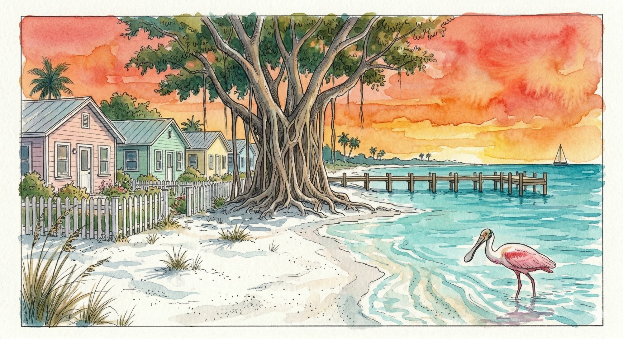 Anna Maria Island watercolor